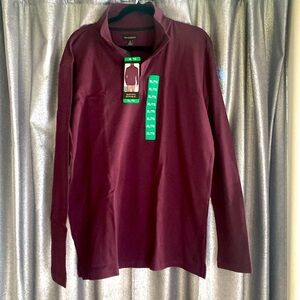 Banana Republic Maroon long sleeve pullover shirt